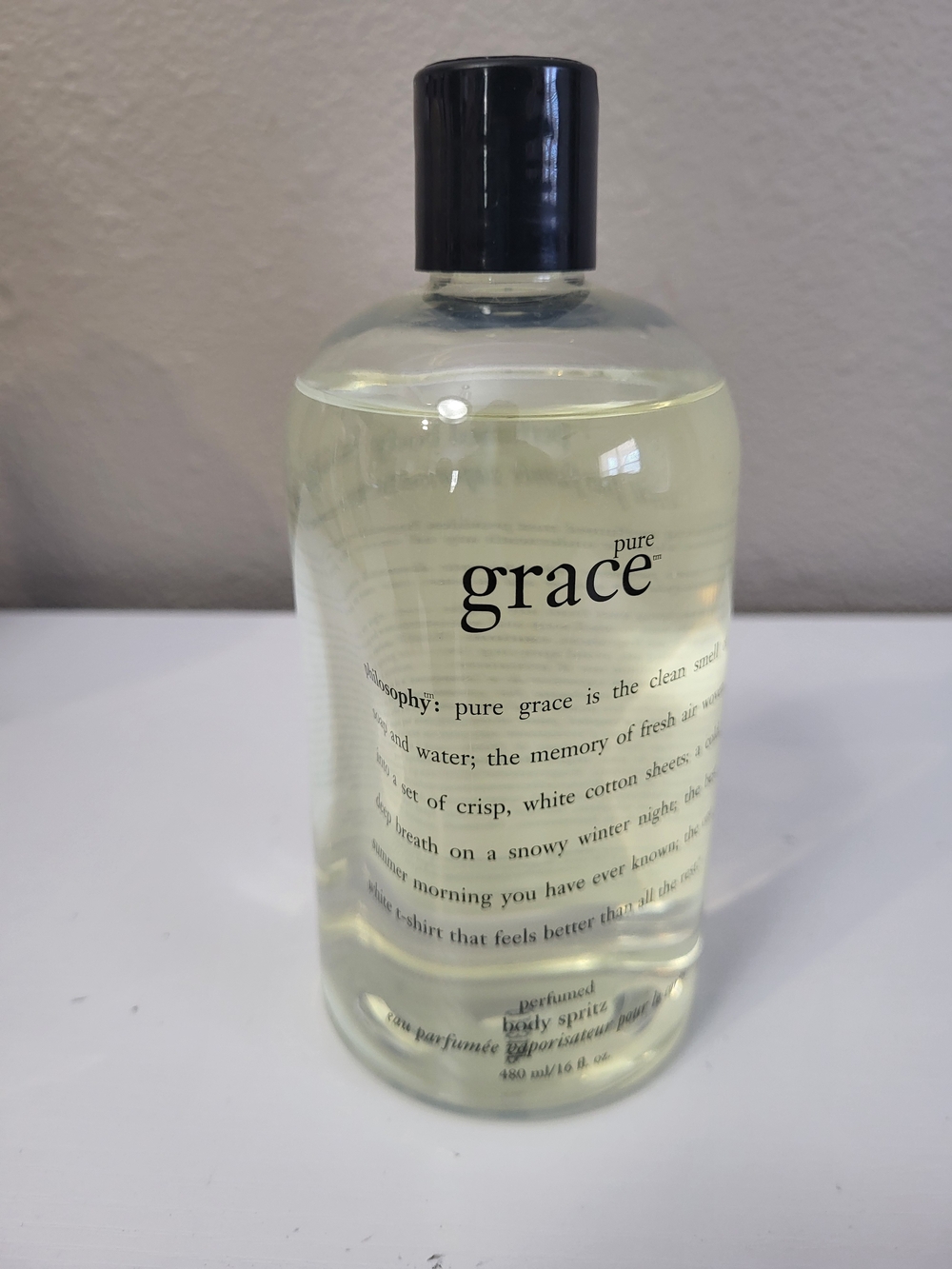 Philosophy PURE GRACE Body Spritz 16 fl. oz. No Sprayer